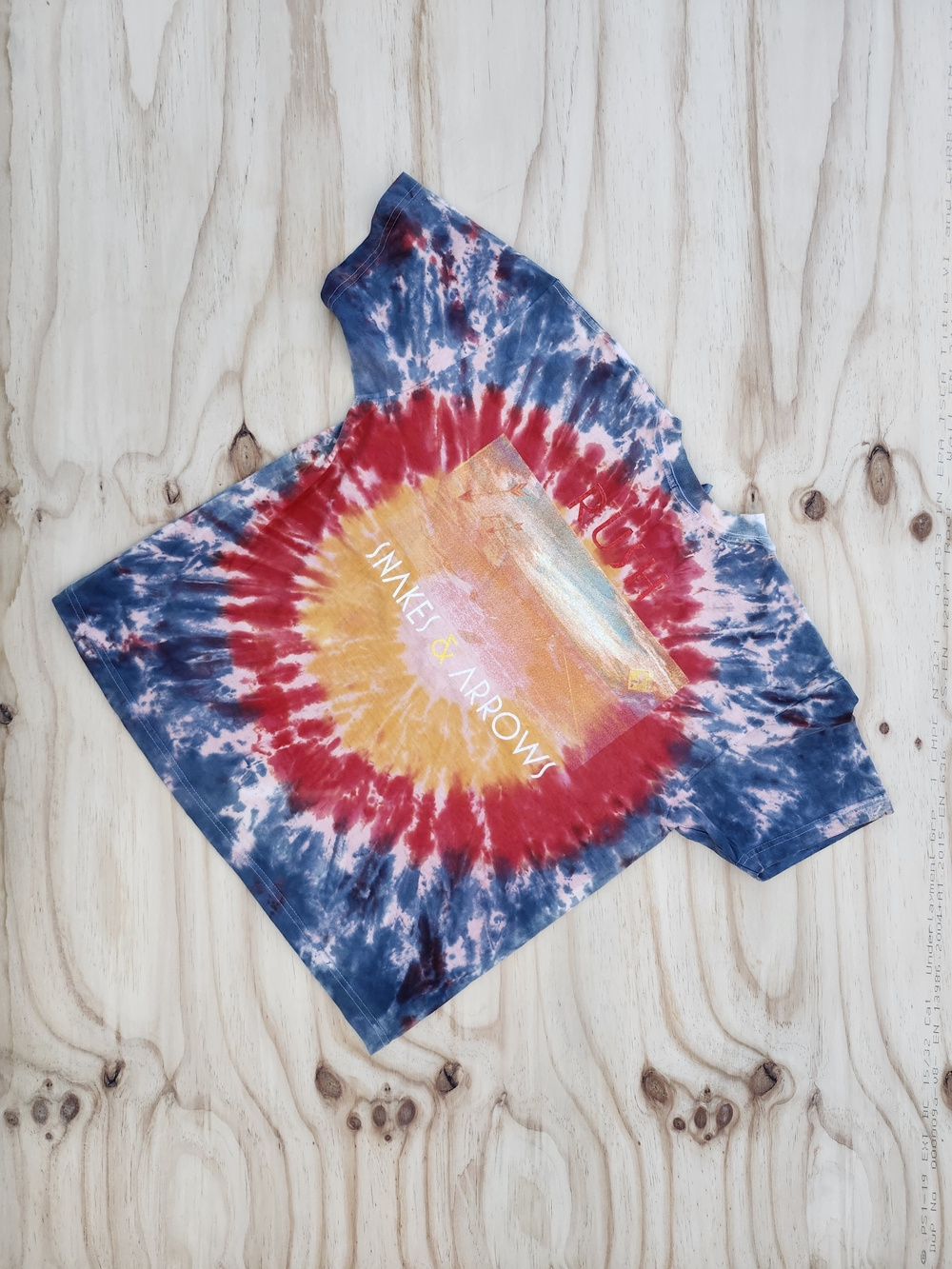 Rush Band 2007 Dyed Tee Snakes & Arrows Tour
